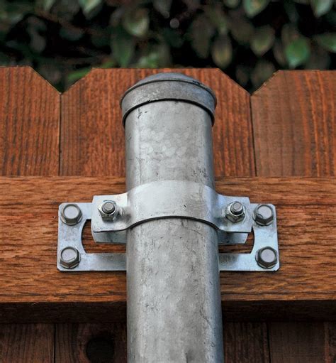 attach wood fence to metal post brackets|galvanized fence post for wood.